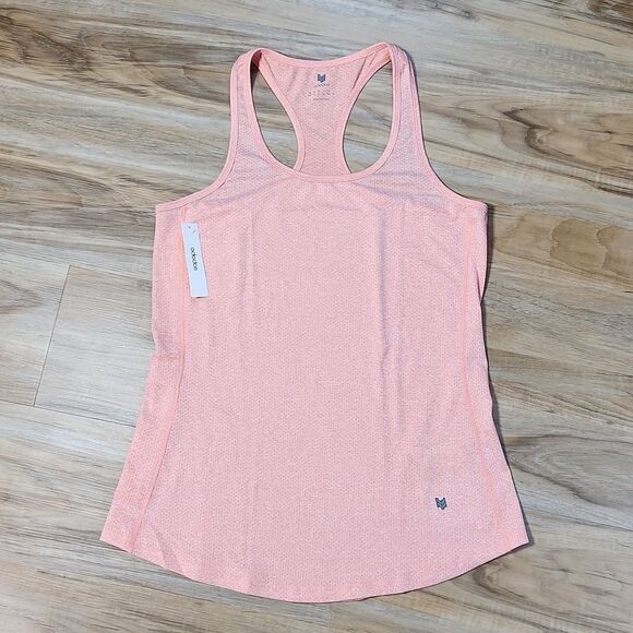 🔹️🔺️NWT Orange/Peach Racerback Athletic Tanktop Large - Picture 1 of 11